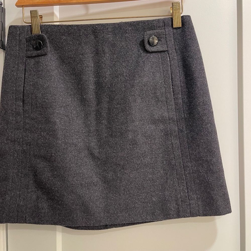 J Crew Wool Mini Skirt, size 0